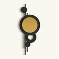 Lunaris Metal Wall Art (Hangable Horizontally or Vertically), Unique Geometric Metal Wall Decor, Modern Home Decor, Wall Hangings Black Gold
