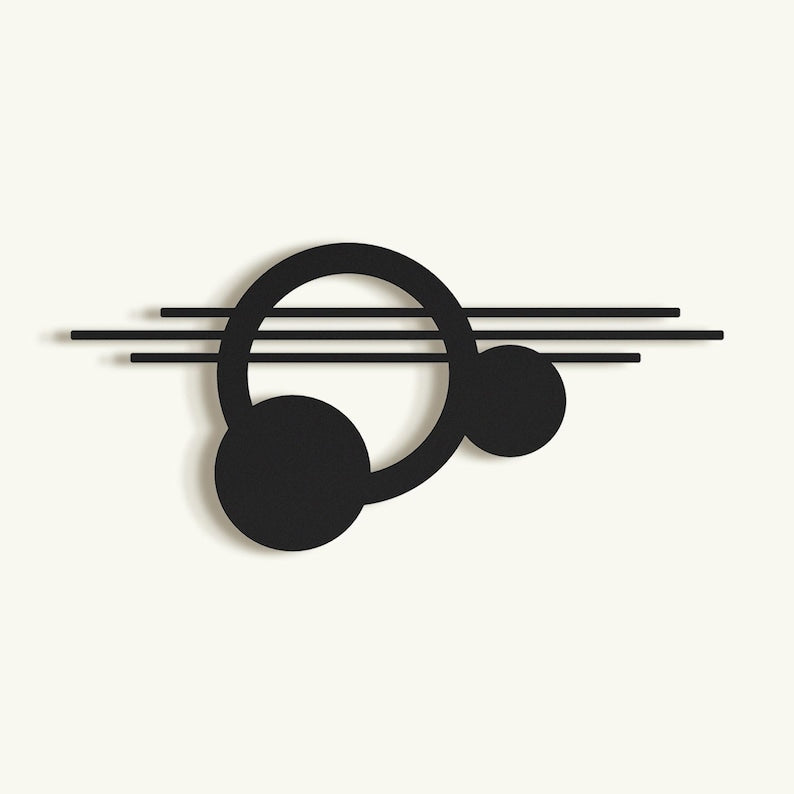 Balance - Modern Metal Wall Art (Hangable Horizontally or Vertically) Geometric Unique Metal Wall Decor, Living Room Wall Art, Wall Hangings