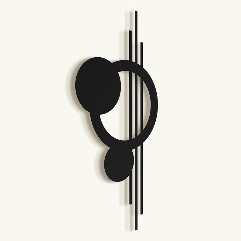 Balance - Modern Metal Wall Art (Hangable Horizontally or Vertically) Geometric Unique Metal Wall Decor, Living Room Wall Art, Wall Hangings