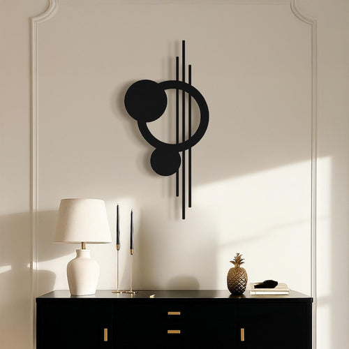 Balance - Modern Metal Wall Art (Hangable Horizontally or Vertically) Geometric Unique Metal Wall Decor, Living Room Wall Art, Wall Hangings